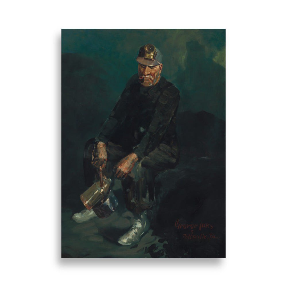 Fine Art Print: 'The Fire Boss' by George Luks - A commanding figure in a dynamic scene.